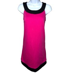 Women’s Ann Taylor Loft Shift Work/Office Dress - Magenta/Black - 0